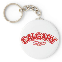 Calgary Leaf Key Chain