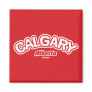 Calgary Leaf Fridge Magnet