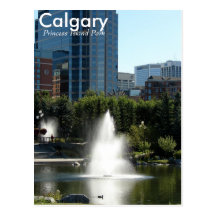 Calgary Princess Island Park post card