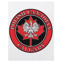 Calgary Round Polish Canadian Leaf Custom Flyer