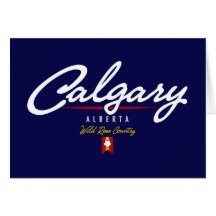 Calgary Script Greeting Card