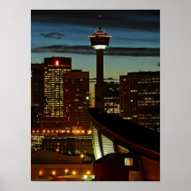 Calgary Skyline Framed Print