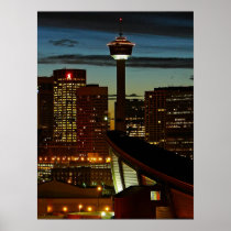 Calgary Skyline Framed Print
