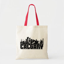 Calgary Skyline Tote Bag