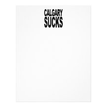 Calgary Sucks Custom Letterhead