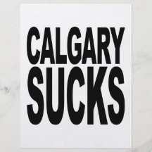Calgary Sucks Personalized Flyer