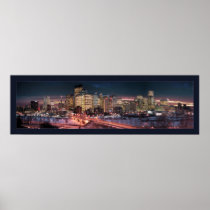 Calgary - The Frozen River (Bordered) Poster