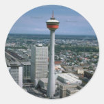 Calgary Tower, Alberta, Canada Round Stickers