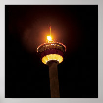 Calgary Tower with Flame Posters