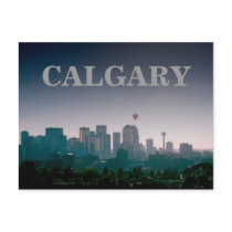 Calgary with Balloons Postcard