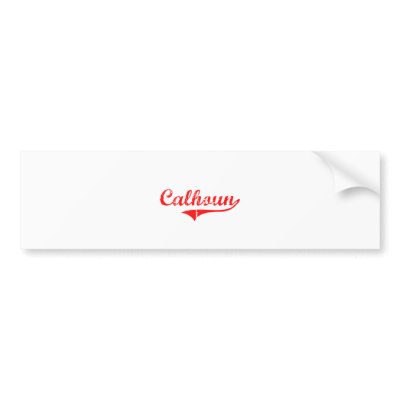 Calhoun Georgia Classic Design Bumper Sticker by cityshirt