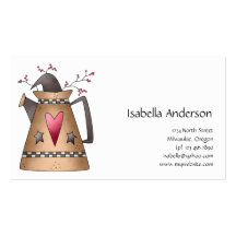 Cali Crows · Crow & Watering Can Business Card Template