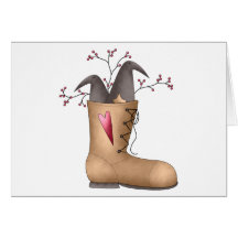 Cali Crows · Crows & Boot Greeting Cards