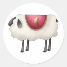 Cali Crows · Sheep Round Sticker