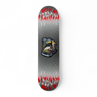 "Cali Dreamin" Skateboard in Grey by channelthree