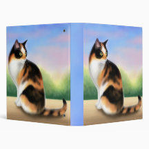 Calico Cat at Sunset Avery Binder