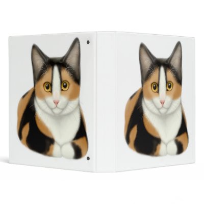 Calico Cat Avery Binder by twopurringcats
