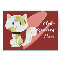 Calico Cat Greeting Card