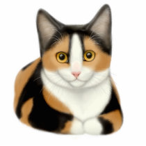 Calico Cat Ornament Acrylic Cut Out