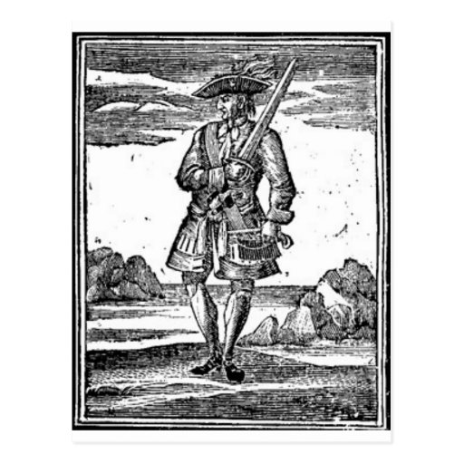 Calico Jack Portrait Postcards