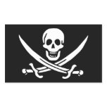 Calico Jack Rectangular Stickers