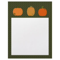 Calico Pumpkin Trio Letterhead