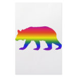 Calif Rainbow Bear Stationery Design