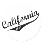 California 1850 round stickers