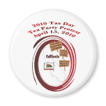 California 2010 Tax Day Tea Party Protest Fridge Magnets
