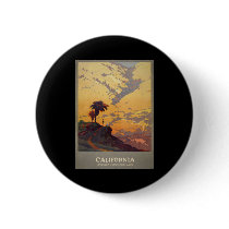 California America's vacation land Pinback Button