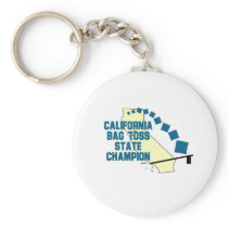 California Bag Toss Champion Key Chains