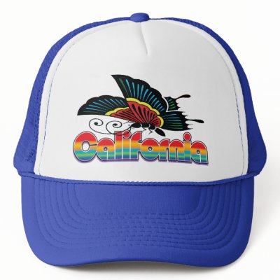 California bauhaus swallowtail cap hats by Alice_Gorman