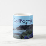 California Beach Sunset with Palm Trees Mug