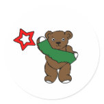 california bear flag round stickers