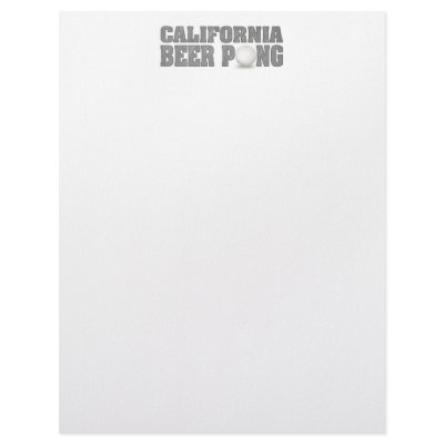 California Beer Pong Letterhead Design by Drinking_Shirts