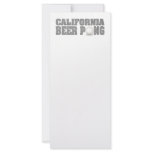 California Beer Pong rack cards