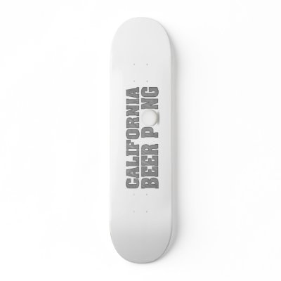 California Beer Pong Skate Deck by Drinking_Shirts