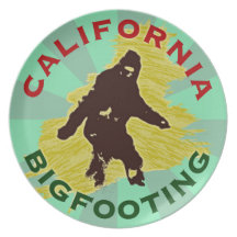 California Bigfooting Dinner Plate