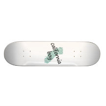 California Boy on Child's California Map Drawing Skate Board Decks