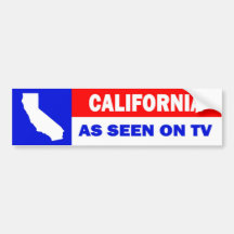 CALIFORNIA BUMPER STICKER