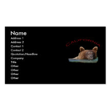 California Business Card Template