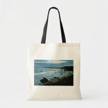California coast canvas bags