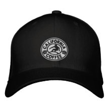 California Coffee Cap Embroidered Baseball Cap
