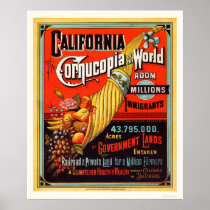 California - Cornucopia of the World Posters