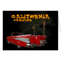 California cruising greeting cards
