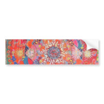 California Daze Mandala Bumper Stickers