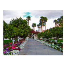 California Desert Resort Postcard