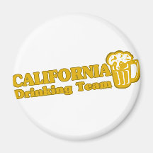 California Drinking Team t shirts Fridge Magnet