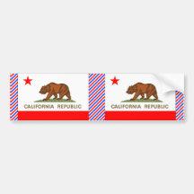 California Flag Bumper Sticker