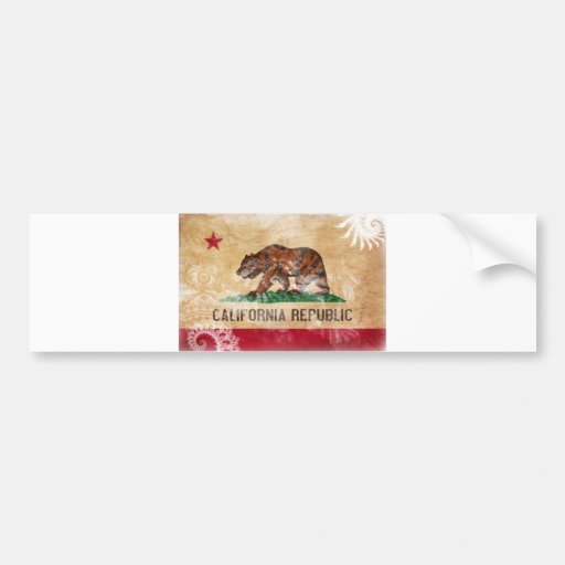 California Flag Bumper Stickers